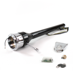 Roadster Column Black 3.5" Drop 9 Hole Push Button OR w/ RFID - Part Number: HEXCB3XXX0359POR1