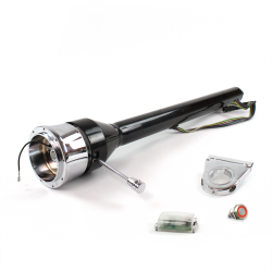 Roadster Column Black 3.5" Drop 9 Hole Push Button RD  - Part Number: HEXCB3XXX0359PRD0