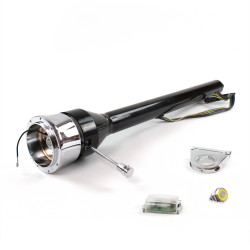 Roadster Column Black 2.5" Drop 9 Hole Push Button YL  - Part Number: HEXCB3XXX0259PYL0