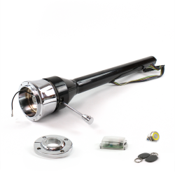 Roadster Column Black FLR MNT 9 Hole Push Button YL w/ RFID - Part Number: HEXCB3XXX1X9PYL1