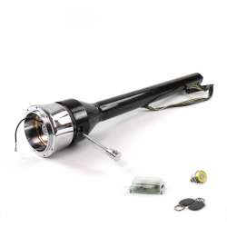 Roadster Column Black 9 Hole Push Button YL w/ RFID - Part Number: HEXCB3XXX0X9PYL1