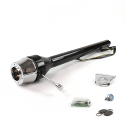 Roadster Column Black 2.5" Drop 6 Hole Push Button BL w/ RFID - Part Number: HEXCB3XXX0256PBL1