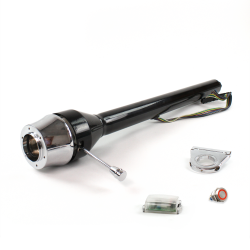 Roadster Column Black 2.5" Drop 6 Hole Push Button RD  - Part Number: HEXCB3XXX0256PRD0