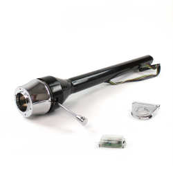 Roadster Column Black 2.5" Drop 6 Hole Push Button  - Part Number: HEXCB3XXX0256PXX0