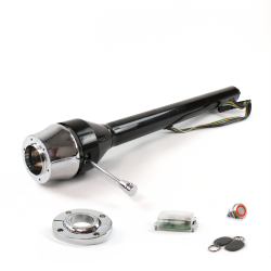 Roadster Column Black FLR MNT 6 Hole Push Button RD w/ RFID - Part Number: HEXCB3XXX1X6PRD1