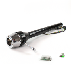 Roadster Column Black 6 Hole Push Button GN  - Part Number: HEXCB3XXX0X6PGN0