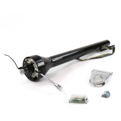 Roadster Column Black 3.5" Drop Push Button BL  - Part Number: HEXCB3XXX035XPBL0