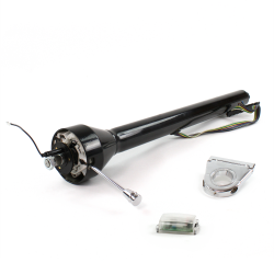 Roadster Column Black 3.5" Drop Push Button  - Part Number: HEXCB3XXX035XPXX0