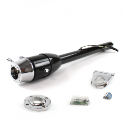 Tilt Column Black - Floor Shift FLR MNT 3.5" Drop 6 Hole Push Button BL  - Part Number: HEXCB2XXX1356PBL0