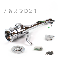 Tilt Column Chrome - Column Shift O/D FLR MNT 2.5" Drop 9 Hole Push Button w/ RFID - Part Number: HEXCC1XCO1259PXX1