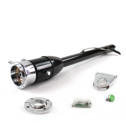 Tilt Column Black - Floor Shift FLR MNT 3.5" Drop 9 Hole Push Button GN  - Part Number: HEXCB2XXX1359PGN0