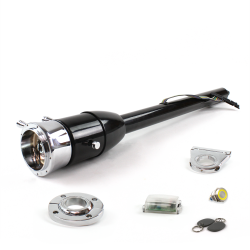 Tilt Column Black - Floor Shift FLR MNT 2.5" Drop 9 Hole Push Button YL w/ RFID - Part Number: HEXCB2XXX1259PYL1