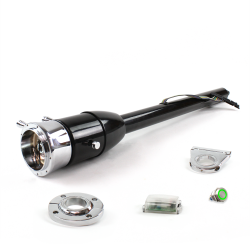 Tilt Column Black - Floor Shift FLR MNT 2.5" Drop 9 Hole Push Button GN  - Part Number: HEXCB2XXX1259PGN0