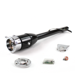 Tilt Column Black - Floor Shift FLR MNT 2.5" Drop 9 Hole Push Button RD  - Part Number: HEXCB2XXX1259PRD0