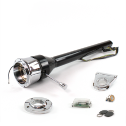 Roadster Column Black FLR MNT 3.5" Drop 9 Hole Push Button OR w/ RFID - Part Number: HEXCB3XXX1359POR1