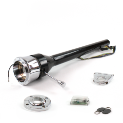 Roadster Column Black FLR MNT 2.5" Drop 9 Hole Push Button w/ RFID - Part Number: HEXCB3XXX1259PXX1