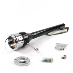 Roadster Column Black FLR MNT 2.5" Drop 9 Hole Push Button RD  - Part Number: HEXCB3XXX1259PRD0