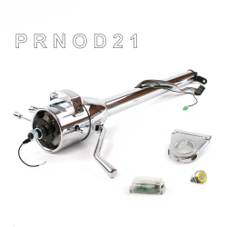 Tilt Column Chrome - Column Shift O/D 3.5" Drop Push Button YL  - Part Number: HEXCC1XCO035XPYL0