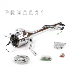 Tilt Column Chrome - Column Shift O/D FLR MNT 2.5" Drop Push Button RD  - Part Number: HEXCC1XCO125XPRD0