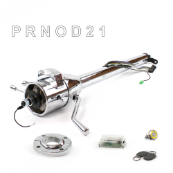 Tilt Column Chrome - Column Shift O/D FLR MNT Push Button YL w/ RFID - Part Number: HEXCC1XCO1XXPYL1