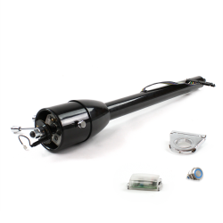 Tilt Column Black - Floor Shift 2.5" Drop Push Button BL  - Part Number: HEXCB2XXX025XPBL0