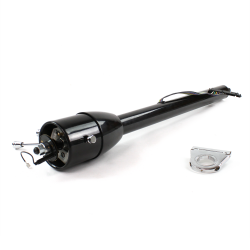 Tilt Column Black - Floor Shift 2.5" Drop  - Part Number: HEXCB2XXX025XX0