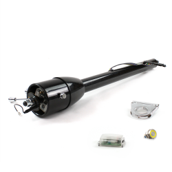 Tilt Column Black - Floor Shift 2.5" Drop Push Button YL  - Part Number: HEXCB2XXX025XPYL0