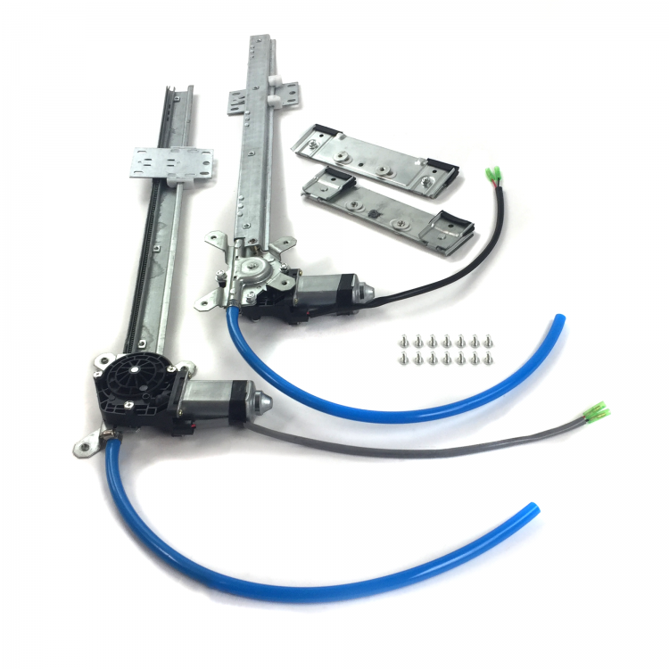 thumbnail image 2 of AutoLöc 2-Door Universal Flat Glass Power Window Kit – Heavy Duty Regulator Motor 2 of 6