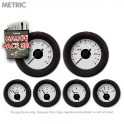 Gauge Face Set - Metric DECO XT Ash - Part Number: GARFM015