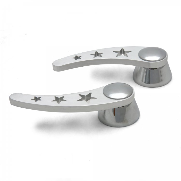 Star Door Handle Levers (Pair)