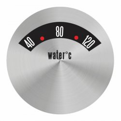 American Retro Rodder Series Water Temp Face - Part Number: AURGF01S1W