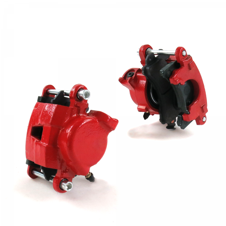 G-Body Red Brake Calipers w Dust Free Ceramic Pads S10 BLAZER PICKUP REGAL MONTE 