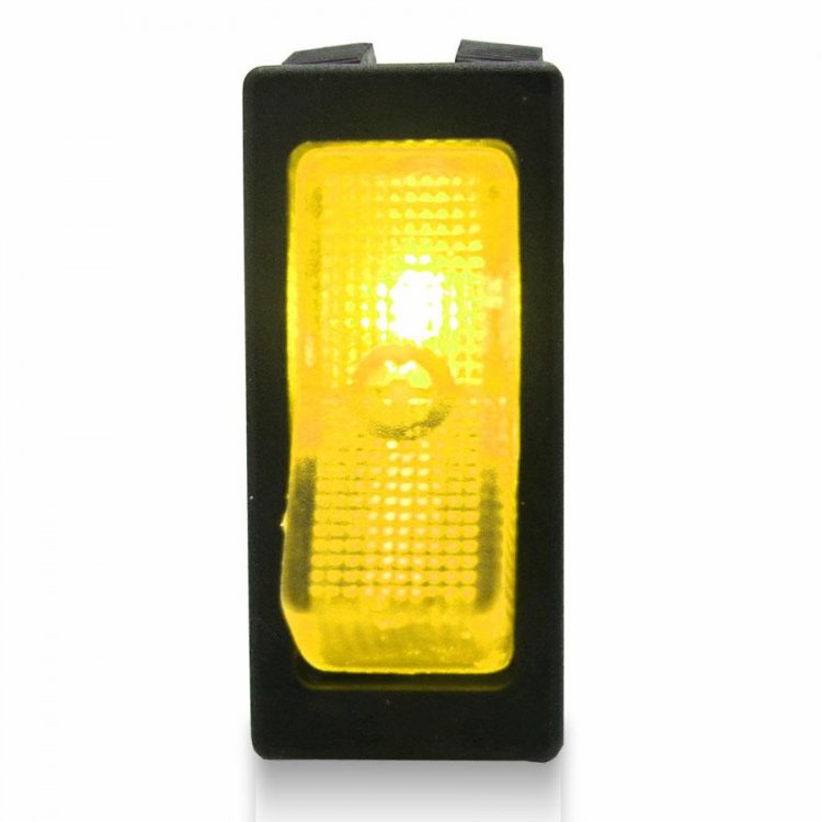 Details about   ON/OFF Rocker 3 Pin Switch 15A 12V DC SPST Button Plastic Yellow 