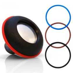 Nostalgic Custom Shift Knob with Metal Push Button and O-Ring Set - Part Number: ASCSN13004