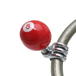 Red Billiard 8 Ball Suicide Brody Knob Opaque - Part Number: ASCBN03017