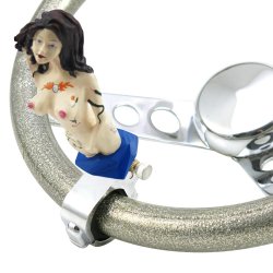 Cindy Brunette Naked Lady with Tattoos Adjustable Suicide Brody Knob - Part Number: ASCBA00018