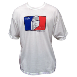 XL White Adult Custom AutoLoc Baseball Major League Short Sleeve Cotton T-Shirt - Part Number: AUTAW2TSLWTXL