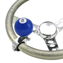 Blue 8 Ball Adjustable Suicide Brody Knob Translucent with Metal Flake - Part Number: ASCBA03021