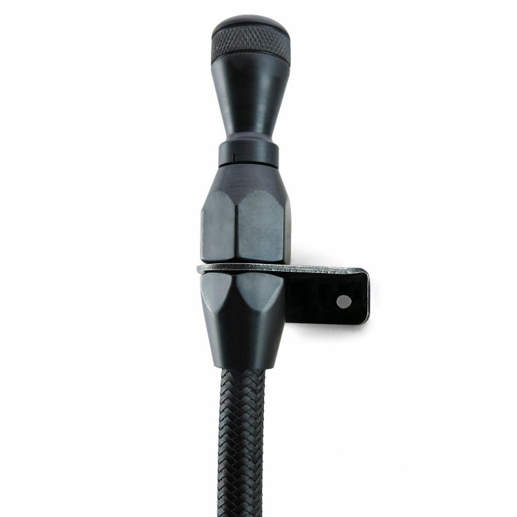American Shifter 15958 Black Stainless Steel Engine Oil Dipstick 
