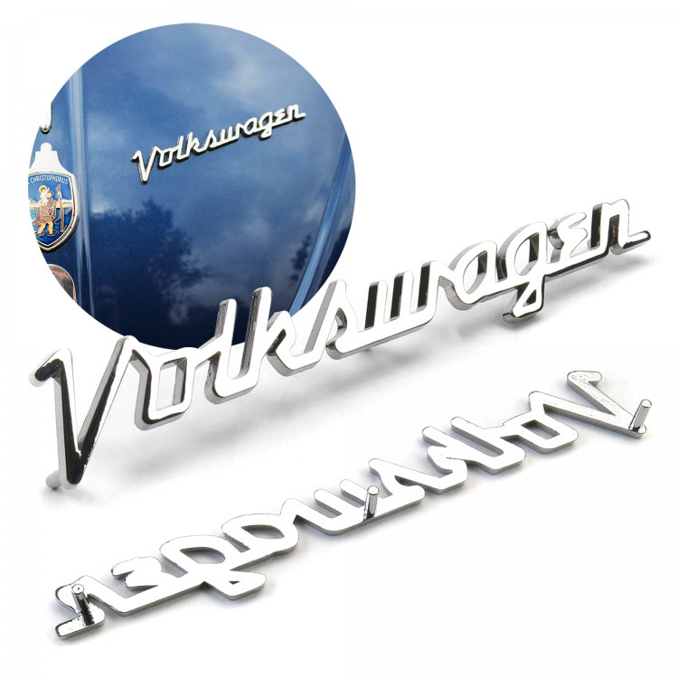 BAYWINDOW VW Script Badge for VW volkswagen  _B_A_Y_W_I_N_D_O_W_ AAC217 