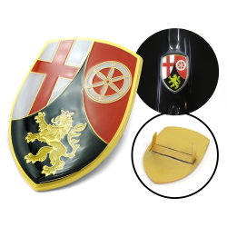 VW Coat of Arms of Rhineland-Palatinate (Rheinland-Pfalz) Hood Badge Crest - Part Number: VPAHC015