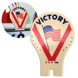 WW2 Victory License Plate Topper - Part Number: VPALPT015