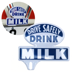 Drink Milk License Plate Topper - Part Number: VPALPT012