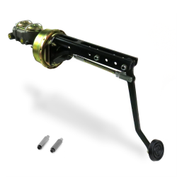 Universal 8” Single Power Brake Pedal Kit ST Adjustable Drum/Drum 3" Rubber Pad - Part Number: HEXPKA78E91