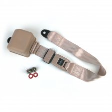 2 Point Retractable Off White Lap Seat Belt (1 Belt) - Part Number: SB2PROW
