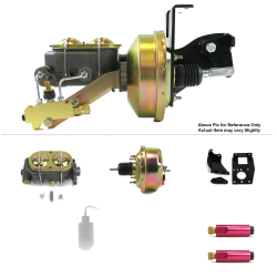 1948-1952 Ford Truck 7” Single Power Brake Booster Kit Frame Mount Drum/Drum - Part Number: HEXBBK7937F