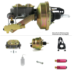 1953-1956 Ford Truck 7” Dual Power Brake Booster Kit Frame Mount Drum/Drum - Part Number: HEXBBK79392