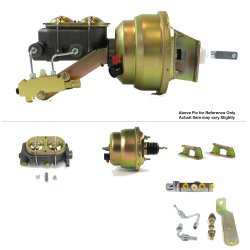 1961-1964 Ford Truck 7” Dual Power Brake Booster Kit OEM Mount Disc/Disc - Part Number: HEXBBK7939C