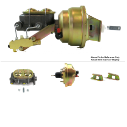 1961-1964 Ford Truck 8” Single Power Brake Booster Kit OEM Mount Drum/Drum - Part Number: HEXBBK793A0