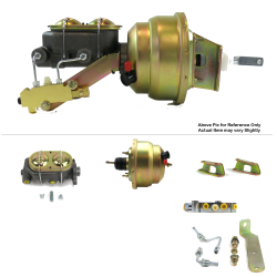 1961-1964 Ford Truck 8” Dual Power Brake Booster Kit OEM Mount Disc/Disc - Part Number: HEXBBK793A2